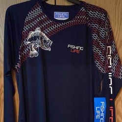 NEW Men’s XL Fishing Long Sleeve UV Protected Shirt