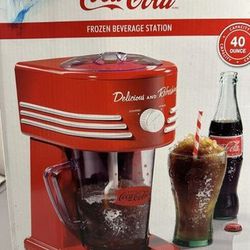 Nostalgia Coca-Cola Frozen Drink Maker and Margarita Machine for Home - 40-Ounce Slushy Maker