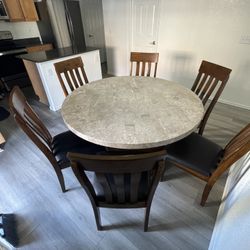 Marble Kitchen Table Set