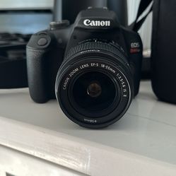 Canon EOS REBEL T7 Camera 2 Lens Kit with EF18-55mm + EF 75-300mm Lens