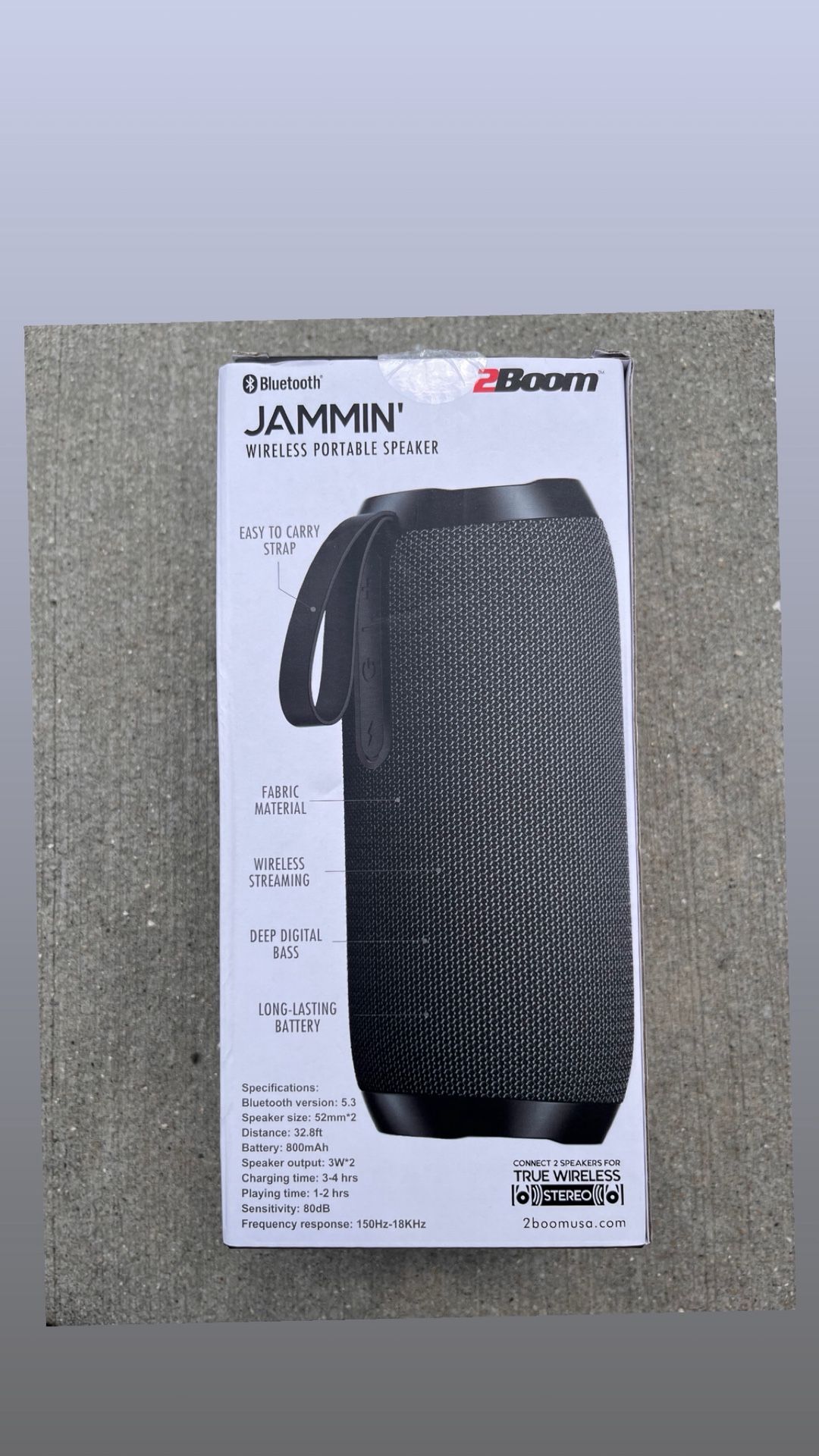 2BOOM WIRELESS BLUETOOTH SPEAKER