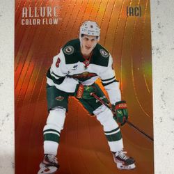 2025-26 Allure Hockey Zeev Buium Color Flow Red-Orange #CF-1 Minnesota Wild RC