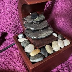 Mini Desk Relaxation Electric Water Fountain Moon River