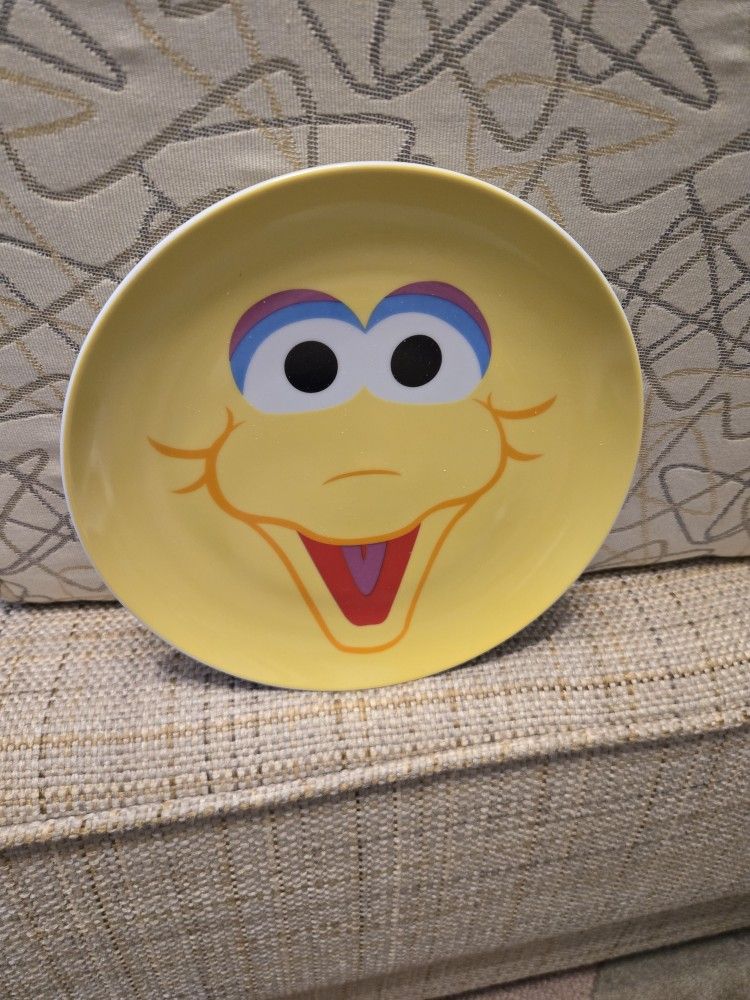 Sesame Street Big Bird Plate Ceramic 8"