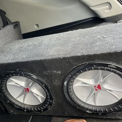 Two 12inch Kicker CVR’s 2ohm Subwoofers 