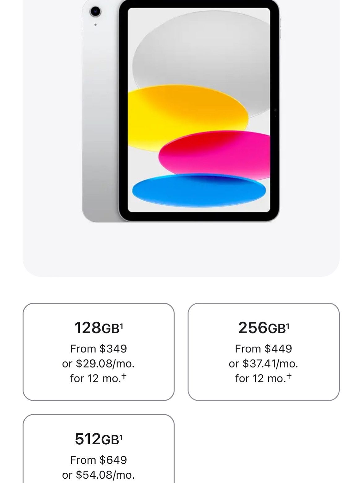 2025 A16 iPad With 256gb