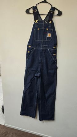 Carhartt Denim Bib Overalls size 30×30