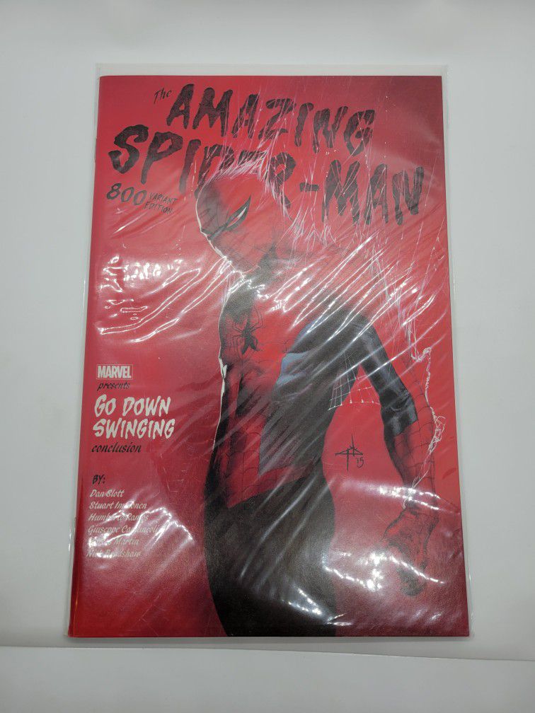 The Amazing Spiderman #800 Gabriele Dell Otto Variant Go Down Swinging Conclusion