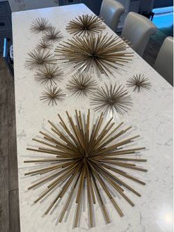 Metal Starbust Boho Wall Art
