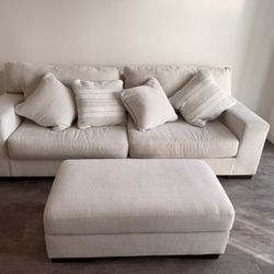 Pale Sofa And Ottoman!