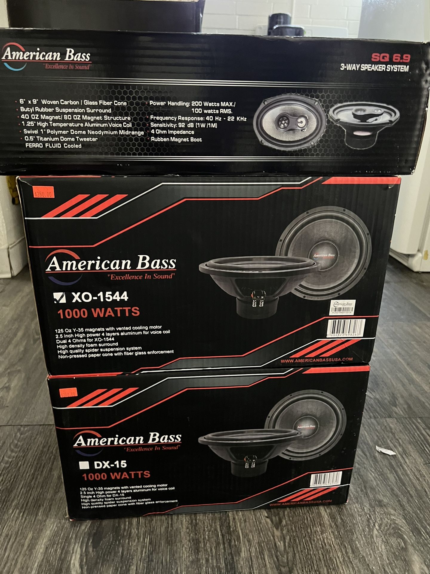To American base 15’s and 6 x 9