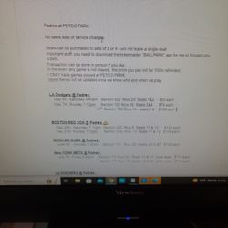 La Dodgers At SD Padres Thus Weekend!