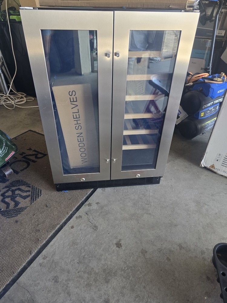 Insignia 21-Bottle or 128-Can Dual Zone Wine and Beverage Cooler