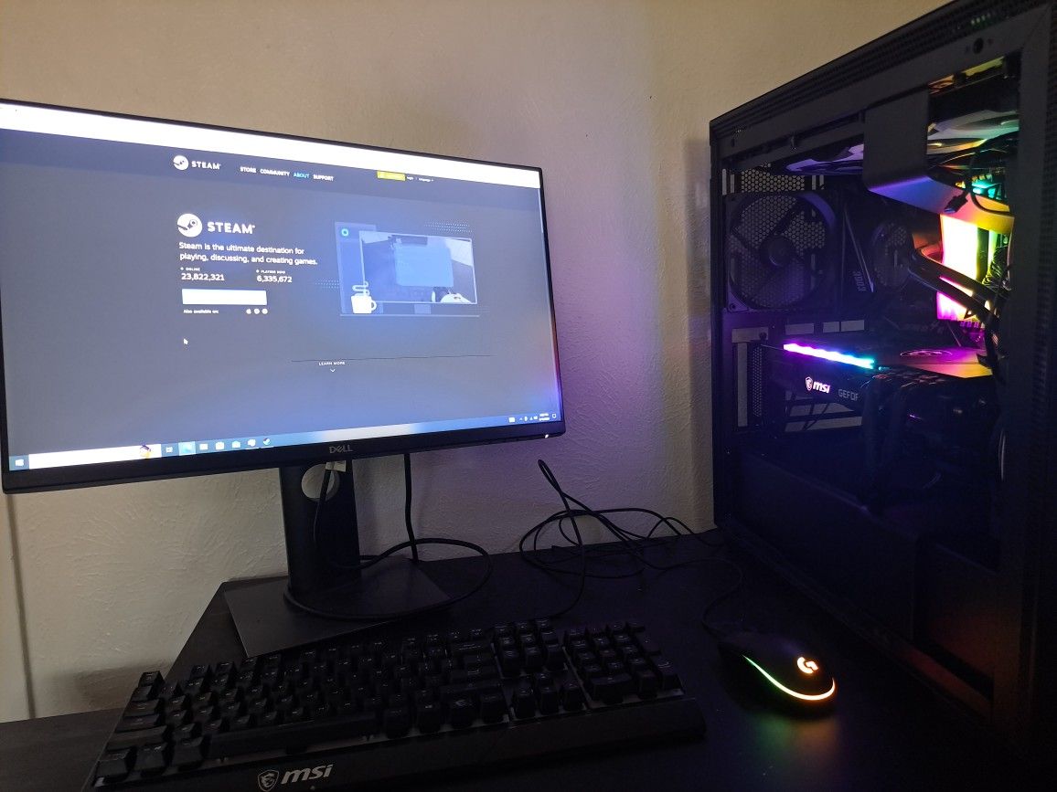 NZXT RTX MSI 3080 GAMING PC SETUP
