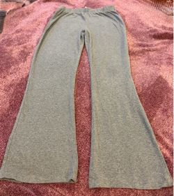 Girls Flare Grey Leggings - 10/12