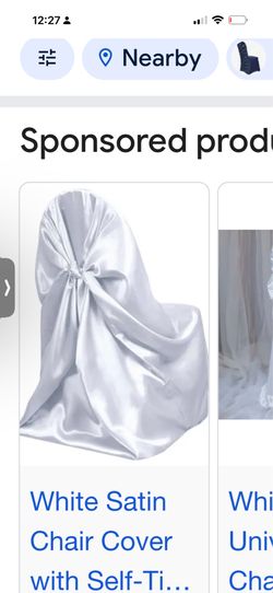 Chair covers $1.50 each