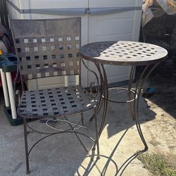 Patio tales and chairs