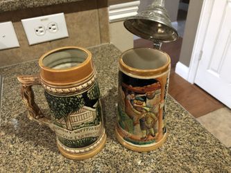 VINTAGE GERMAN BEER MUGS (2)