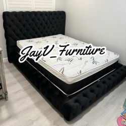 New Queen Bed Frame With Mattress 