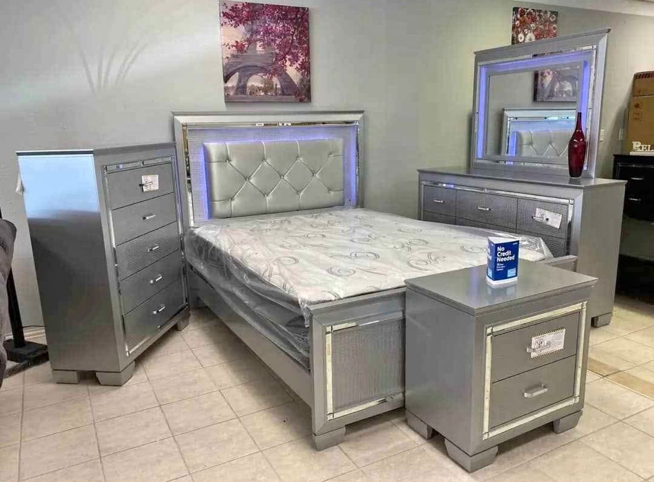 Brand New Bedroom Set With FREE MATTRESS- Shop Now Pay Later