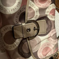 Coach Purse And Wristlet With Matching Scarf