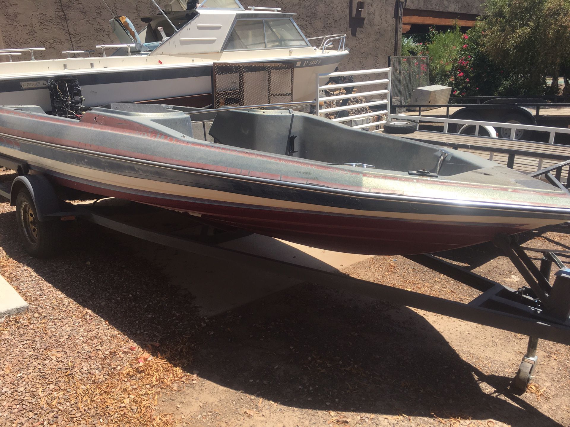 1987 Bayliner 18’ Project Boat and Trailer
