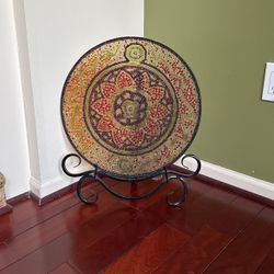 Beaded  Centerpiece With A Stand