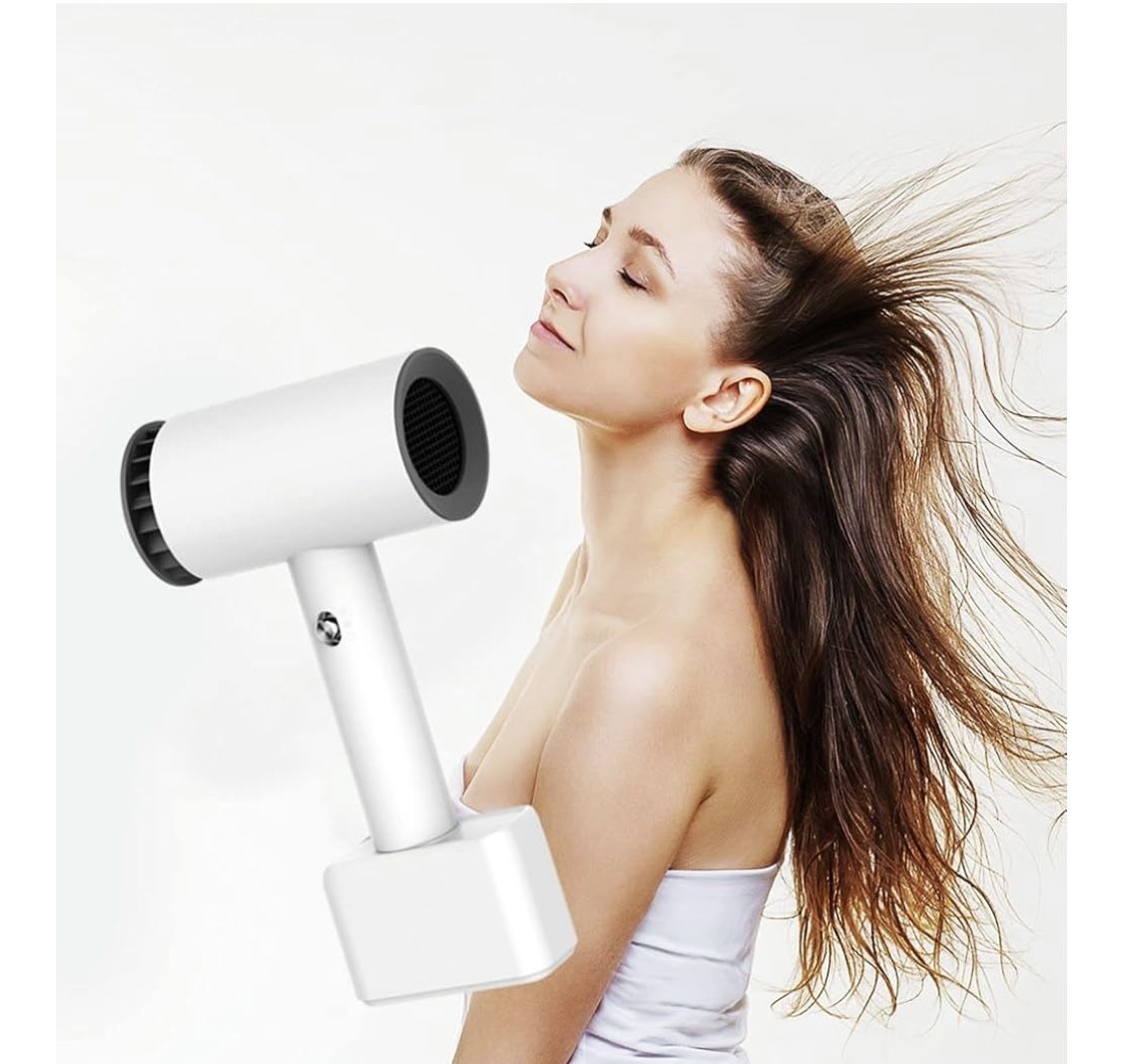 Handheld Cordless Hair Dryers, 350W Portable Hairdryers w/Hot & Cold Air, 15600mAh Rechargeable Blow Dryer, for Outdoor/Indoor