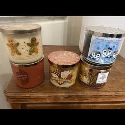Brand New Bath And Body Works 3 Wick Candles