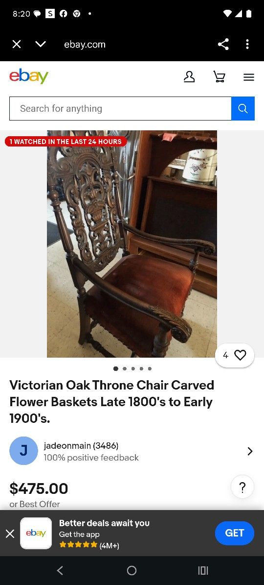 Old Victorian Chair