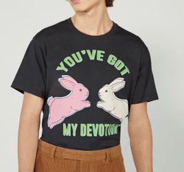 Gucci Graphic Print Crew Neck Black T-Shirt Size M Bunny Tee Ha Ha Ha Harry’s
