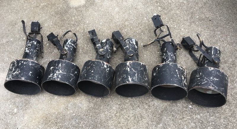 Six stage lights