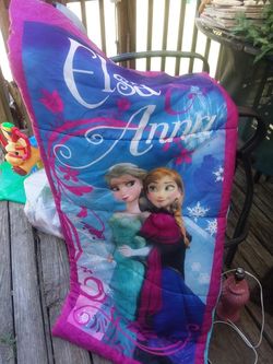 Frozen...sleeping bag . Looks new still