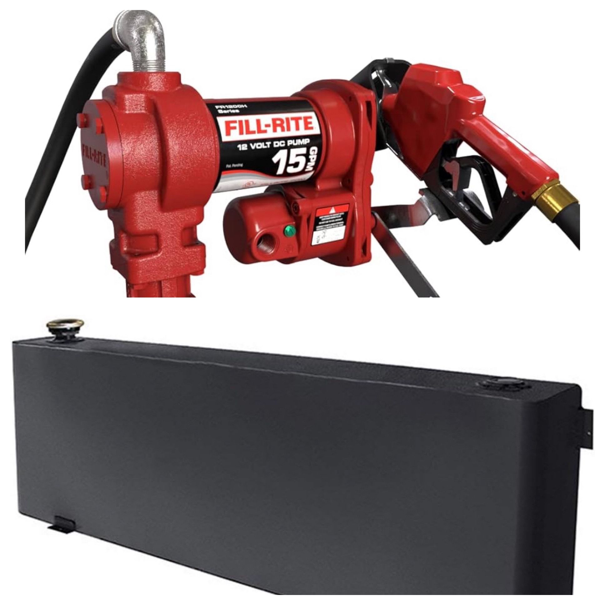 Fill-Rite Transfer Pump - Hose - Nozzle and Dee Zee Tank Combo
