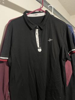 Hotouch Polo Style Shirt- Blk w/RW Sleeves