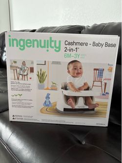 Ingenuity Baby Booster Seat 2-in-1 with Tray | New