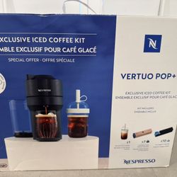 Nespresso Vertuo Pop+ Coffee Maker W/iced Coffee Kit