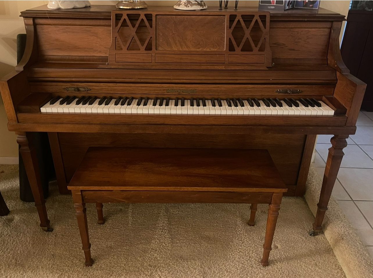 Kohler & Campbell Piano with Bench