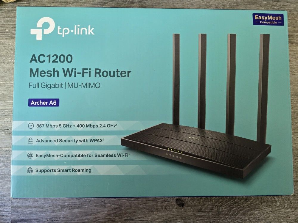 tp-link AC1200 Mesh Wi-Fi Router Black