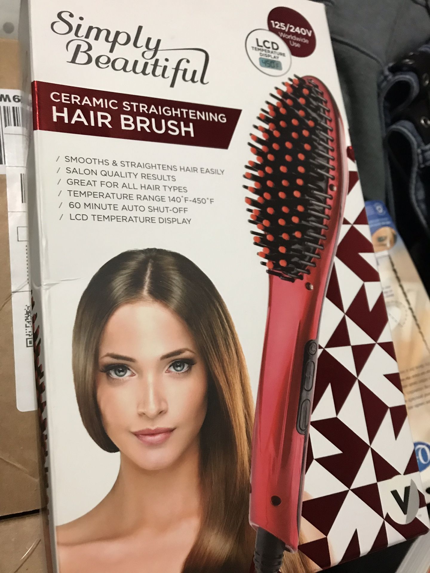 CERAMIC STRAIGHTENING HAIR BRUSH