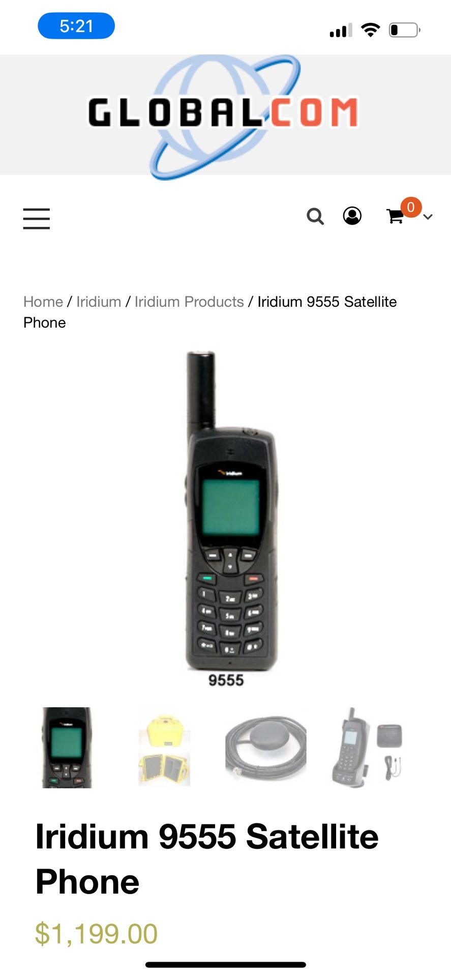 Satellite Phone Iridium 9555