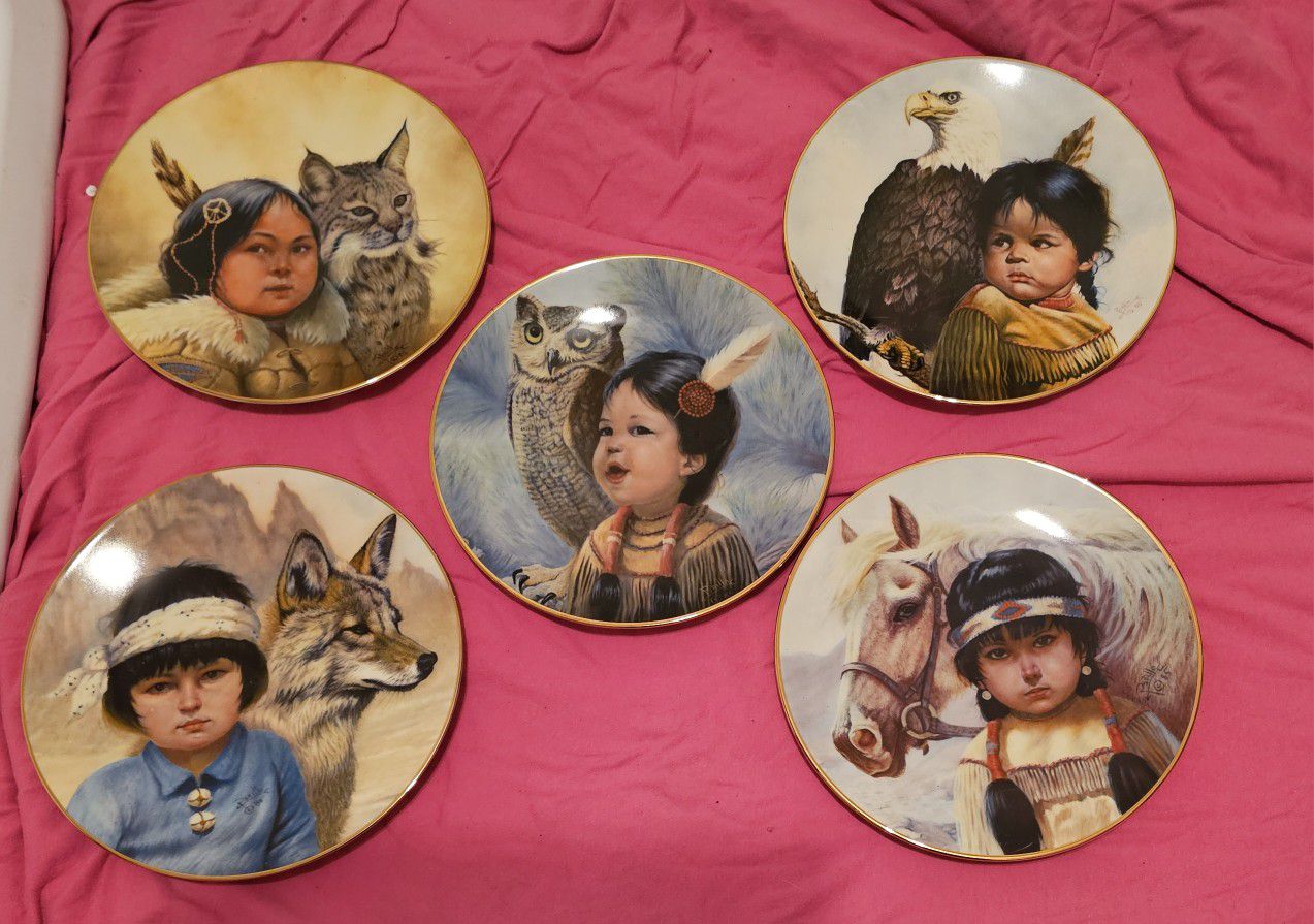 Native American collectors plates