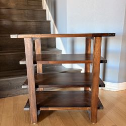 World Market Solid Wood Side Table