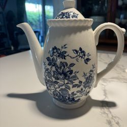 VINTAGE NASCO JARDÍN BLEU TEA KETTLE
