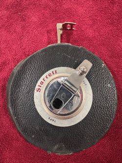Starrett TX Vinyl/Steel 30 m Long Line Tape 530-30CM - 3/8 in Width Used See Pic