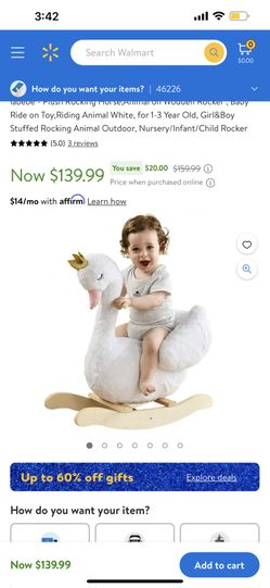 Swan Toddler Rocker