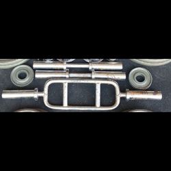 Ivanko dumbbell handles and tricep bar with Ivanko collars