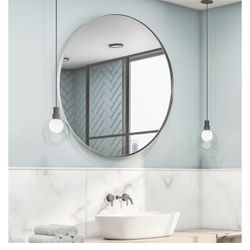 Modern 36” Chrome Mirror