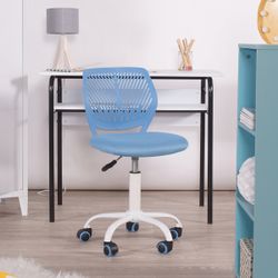 Homy Casa CARNATION BLUE PP Backrest Office Chair Open Box