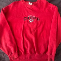 Vintage Kansas City Chiefs Embroidered NFL Sweatshirt Crewneck